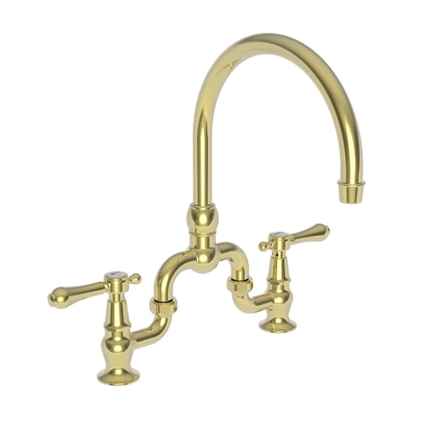 Newport Brass Kitchen Bridge Faucet in Forever Brass (Pvd) 9463-01 - main